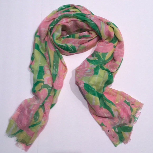 Lilly Pulitzer Accessories - Lilly Pulitzer Floral Scarf